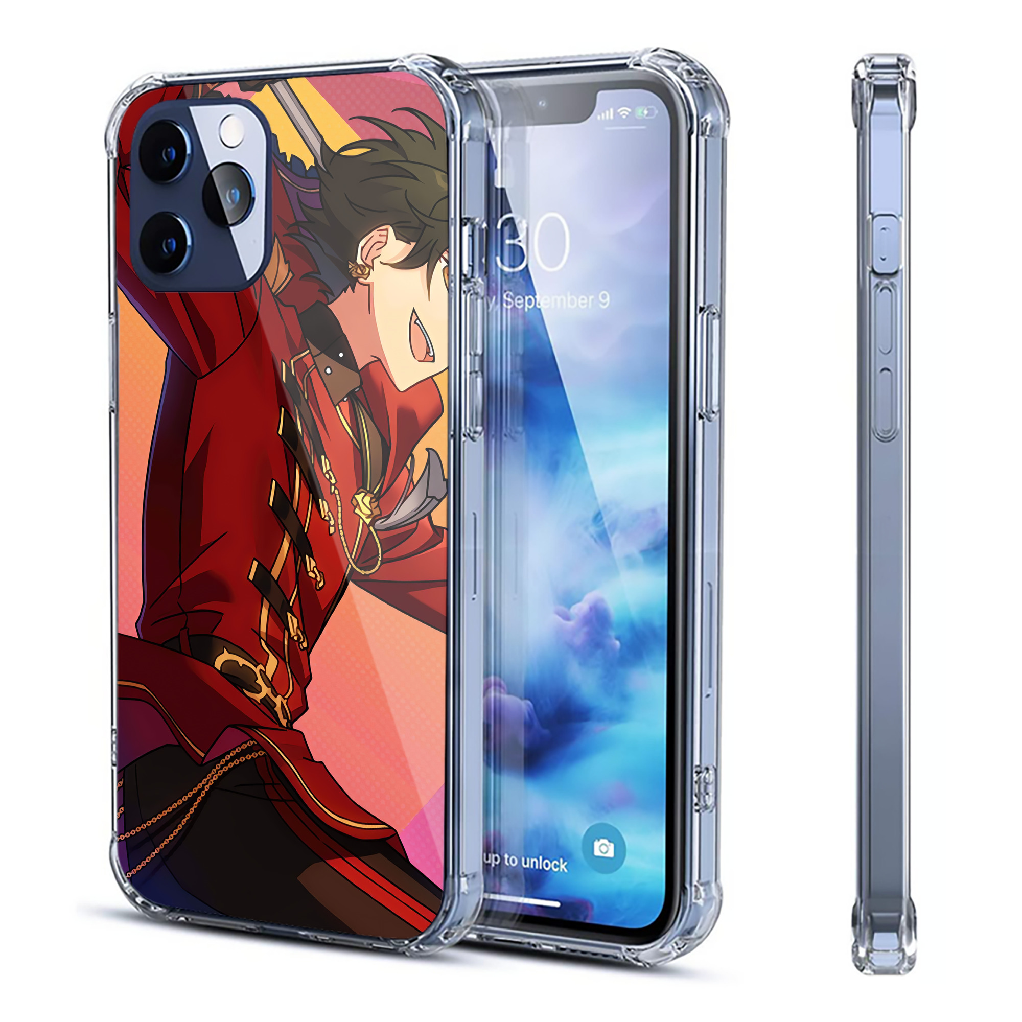 （画像用） あんさんぶるスターズ! Ensemble Stars 【iPhone 12シリーズ対応】透明スマホケース（クリアソフトケース）